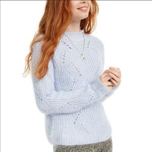 Freshman fuzzy blue sweater, NWT, medium